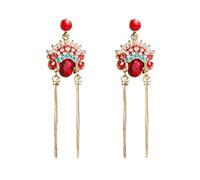 Earings Jewelry Peking Opera Fengguan Women's Pop Wind Tassel Earrings