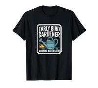Early Bird Gardener Morning Water Crew Jardinero Camiseta