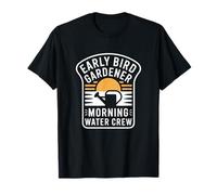 Early Bird Gardener Morning Water Crew Jardinero Camiseta