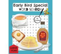 Early Bird Special Word Search Puzzle Book: Themed Large Font & Easy-to-Read Print 8X10. Perfect Gift for Parents, Grandparents, Vacation and Holiday Free Time. (Themed Word Searches)