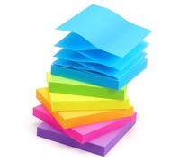 Early Buy Notas adhesivas Pop Up de 3 x 3 recargas de notas autoadhesivas, 6 blocs, 6 colores brillantes, 100 hojas/bloc