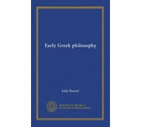 Early Greek philosophy