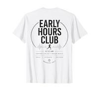 Early Hours Club Mañana Correr Café Casa Música Camiseta
