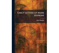 Early Letters of Mark Hopkins