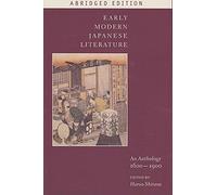 [(Early Modern Japanese Literature : An Anthology, 1600-1900)] [Edited by Haruo Shirane] published on (April, 2008)