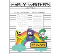 Early Writer's Best Friend: Primary Composition Writing Paper: 120 Pages of Dotted Line Practice Paper | ABC Learning & Letter Formation Guide Included