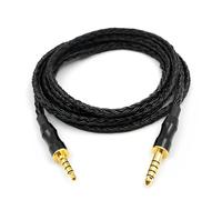 Earmax 6N OCC - Cable de equilibrio chapado en oro HiFi de 5 pies compatible con Beats HIFIMAN DEVA Pro HE-R9, enchufe equilibrado de 4,4 mm, enchufe equilibrado TRRS de 3,5 mm (150 cm)