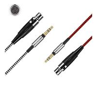 Earmax Cable de nailon MiniXLR de 4 pies compatible con AKG Q701 K712 K272 K371 K141 K171 K175 K245 K181 K181DJ K267 K701 K702 K271S K712PRO Pioneer HDJ-202 00 HDJ 2000MK II H118 H128 DT1770Pro