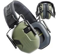 Earmor M300A Protección auditiva electrónica - Almohadillas ergonómicas de gel, IPX5 resistente al agua, auriculares con reducción de ruido para exteriores y deportes, diseño de protección plegable