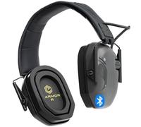 Earmor M300T - Protección auditiva electrónica con cápsula de disparo Bluetooth, orejeras de amortiguación de ruido para caza, disparo, aislamiento, valor SNR, 29 dB, control dinámico de ruido, Negro