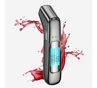 Earnmore Alcoholímetro portátil Certificado, Prueba de Alcohol con LED de Alta definición y Chip de Alta sensibilidad, 2024 última tecnología, Apto para Uso doméstico y Profesional, Negro