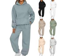 Earnmore Traje de ocio para mujer con capucha, conjunto de chándal para mujer, sudadera con pantalón,traje de ocio, sudadera con capucha de manga larga, traje de ocio para mujer
