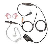 Earpiece Hub Auricular ICOM Radio Covert (ángulo Recto de 2 Pines) con Orejeras