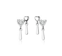 Earring Double Heart Stud Earrings For Women Office Lady