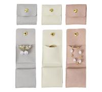 Earring Holder Organizer - Portable Multifunctional Necklace, 3 Pieces Bag Small Jewelry Pouch for Women Girls Home Dressing Table Holiday Vacation Purse Handbag Luggage Cosmetic Toiletries Travel