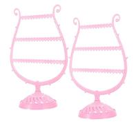 Earring Holder Organizer Stand Wine Cup Shape Jewelry Organiser for Girls Sturdy Elegant Display Rack