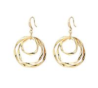 Earring Personality Geometric Three Hoop Korean Version of The Three-Color Exaggerated Ear Hooks, Alloy-Plated Women Earrings