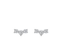 Earrings 925, Silber Ohrringe Damen Ohrstecker Geometrisch mit Zirkonia Damen Geschenk
