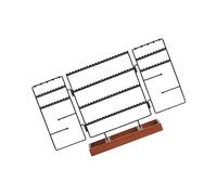 Earrings Display Stand Metal Jewelry Organizer Rack Delicate Design for Rings Earrings Necklaces Bracelets 55x27x10 5cm 1Set
