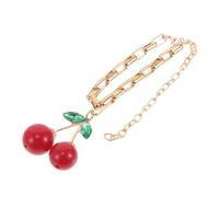 Earrings Nails Gems Handbag Charms Plated Cherry Keychain Stylish Jewelry Set for Women