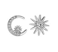Earrings Sweet Asymmetry Moon Star Stud Earring For Women Party