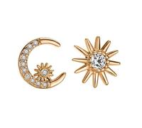 Earrings Sweet Asymmetry Moon Star Stud Earring For Women Party