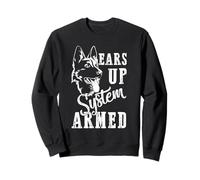 Ears Up System Perro Armado Amante Animal Pastor Alemán Sudadera