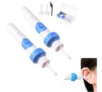 Earsavvy Ear Wax Removal Tool, Cordless EarSavvy - Gentle and Powerful Ear Wax Removal Kit, Two SuctionHeads And a Brush,Suitable for everyone (C#2)