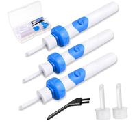 Earsavvy Ear Wax Removal Tool,Ear Savvy Vacuum Ear Cleaner Suction,Gentle and Powerful Ear Wax Removal Kit,Silicone Electric Earwax Remover with 2 Replacement Heads (3pcs)