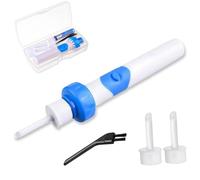 Earsavvy Ear Wax Removal Tool,Ear Savvy Vacuum Ear Cleaner Suction,Gentle and Powerful Ear Wax Removal Kit,Silicone Electric Earwax Remover with 2 Replacement Heads (1pcs)