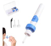 Earsavvy Ear Wax Removal Tool, Ear Savvy Vacuum Ear Cleaner Suction, Silicone Electric Earwax Cleaner with 2 Soft Replacement Heads (1Pc)