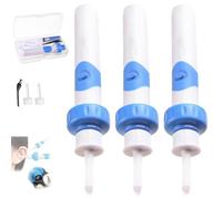Earsavvy Ear Wax Removal Tool-EarSavvy Vacuum Ear Cleaner Suction, Cordless EarSavvy - Gentle and Powerful EarWax Removal Kit, Silicone Electric Earwax Cleaner with 2 Replacement Heads (3 sets)