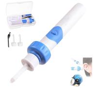 Earsavvy Ear Wax Removal Tool-EarSavvy Vacuum Ear Cleaner Suction, Cordless EarSavvy - Gentle and Powerful EarWax Removal Kit, Silicone Electric Earwax Cleaner with 2 Replacement Heads (1 sets)