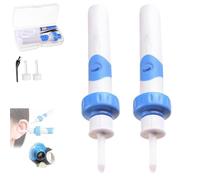 Earsavvy Ear Wax Removal Tool-EarSavvy Vacuum Ear Cleaner Suction, Cordless EarSavvy - Gentle and Powerful EarWax Removal Kit, Silicone Electric Earwax Cleaner with 2 Replacement Heads (2 sets)