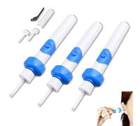 Earsavvy Ear Wax Removal Tool, Electric Vacuum Ear Wax Suction Kit, Gentle Power Suction Motorised Cleaner Head, For Earwax Remover For Adults & Kids (3pcs)