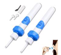 Earsavvy Ear Wax Removal Tool, Electric Vacuum Ear Wax Suction Kit, Gentle Power Suction Motorised Cleaner Head, For Earwax Remover For Adults & Kids (2pcs)
