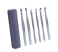 earSpoon Set - 6X Portable earWax Remover, earPick Tool, Professional Curette Cleaner, Safe earCleaning Kit, Storage Case Included | Kids Adults Cleaning Tool For Home Use