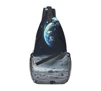 Earth And Moon - Mochila cruzada de viaje para hombre, mochila de senderismo