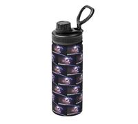 Earth and Moon Printing - Hervidor deportivo aislado portátil de acero inoxidable para gimnasio, camping
