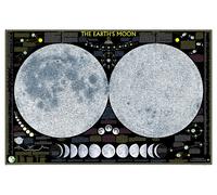 Earth's Moon, Laminated: Wall Maps Space