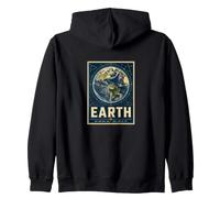 Earth Celestial Globe RA DEC Mapa de la Carta de Estrellas Sudadera con Capucha