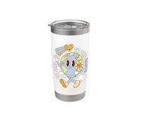 Earth Day Be Kind to the Earth Environmental Message Vaso térmico de acero inoxidable de doble pared