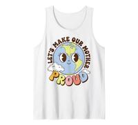 Earth Day Environmental Awareness Let's Make Our World Proud Camiseta sin Mangas
