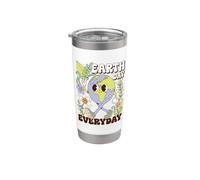 Earth Day Everyday Environmental Peace Planet Quote Vaso térmico de acero inoxidable de doble pared