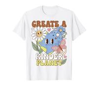 Earth Day Kindness Create A Kinder Planet Positive Message Camiseta