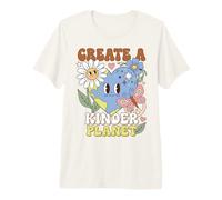Earth Day Kindness Create A Kinder Planet Positive Message Camiseta Premium