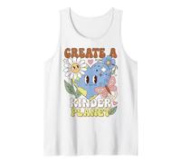 Earth Day Kindness Create A Kinder Planet Positive Message Camiseta sin Mangas