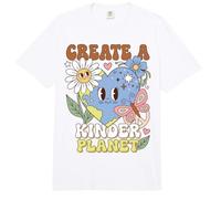 Earth Day Kindness Create A Kinder Planet Positive Message Comfort Colors Adult Heavyweight T-Shirt