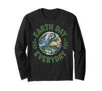 Earth Day Shirt Kids Men Boys Women Earth Save The Planet Manga Larga