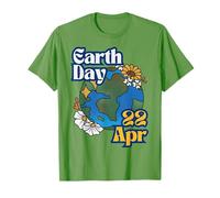 Earth Day Shirt Kids Women Men, Earth with Floral 2026 Camiseta